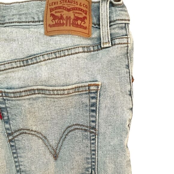 LEVI'S Ribcage Straight Leg Jeans Women's Size 31 Button Fly Denim - Picture 6 of 8